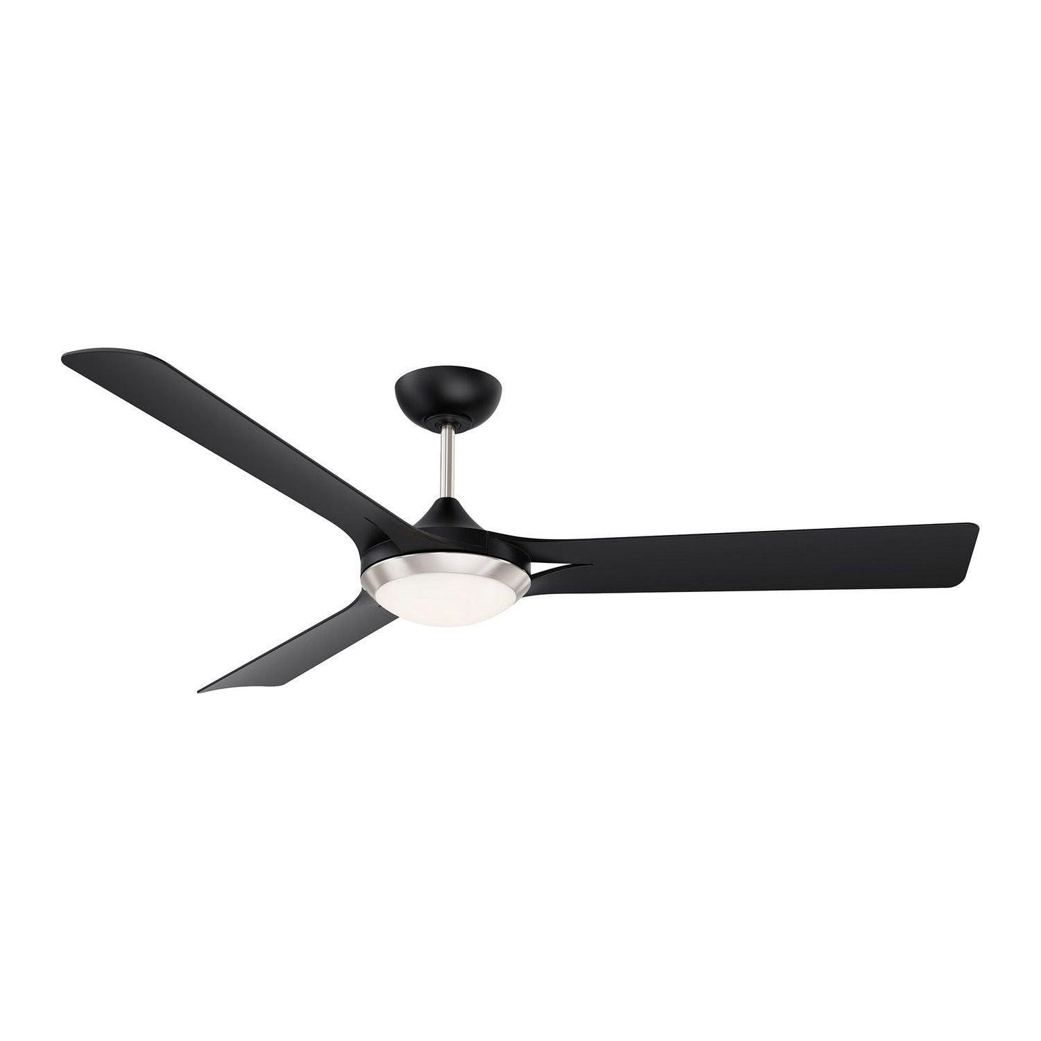 Kendal Lighting - Ori Ceiling Fan - AC30760-BLK/SN - Canada Light Shop