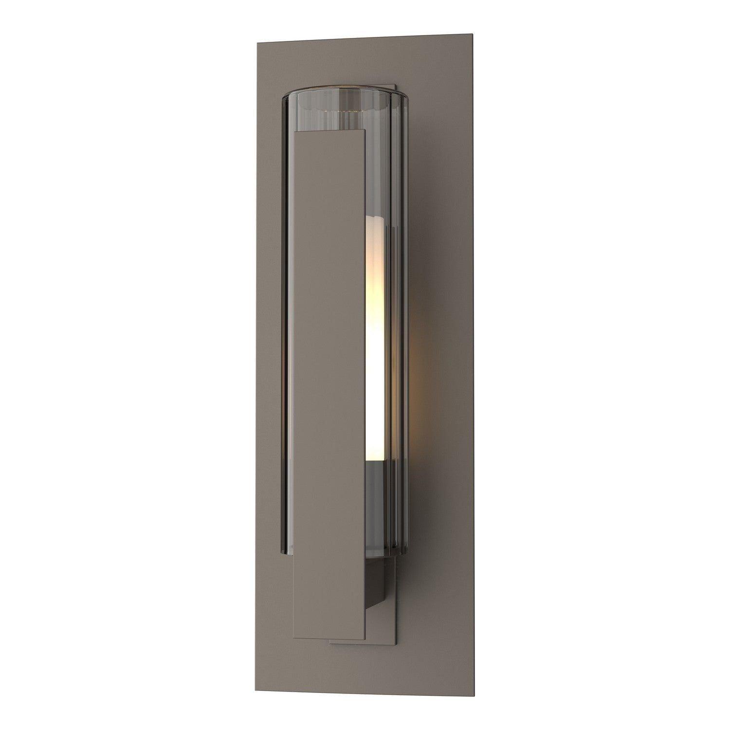 Hubbardton Forge - Vertical Bar Outdoor Wall Sconce - Fluted Glass - 307281-SKT-77-ZU0660 - Canada Light Shop