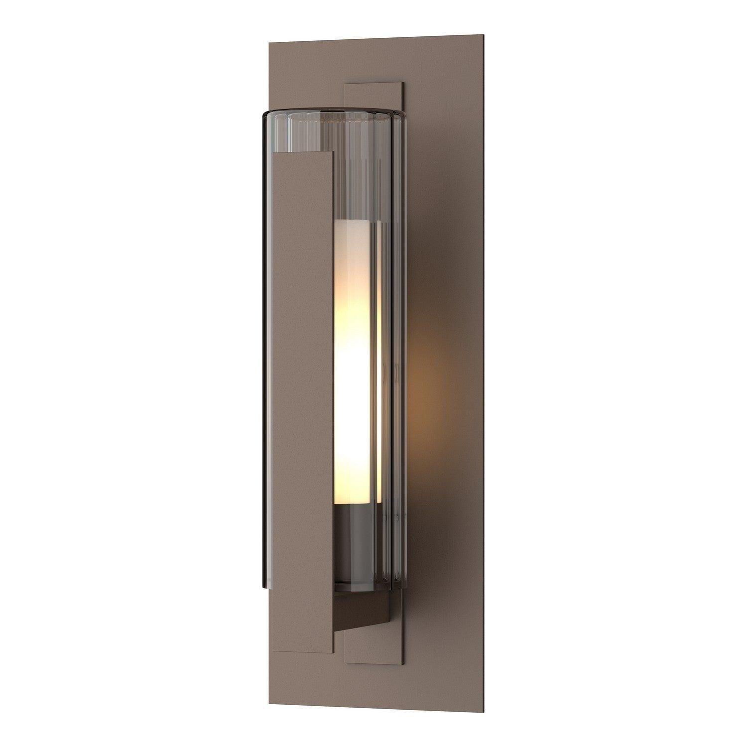 Hubbardton Forge - Vertical Bar Outdoor Wall Sconce - Fluted Glass - 307282-SKT-75-ZU0658 - Canada Light Shop