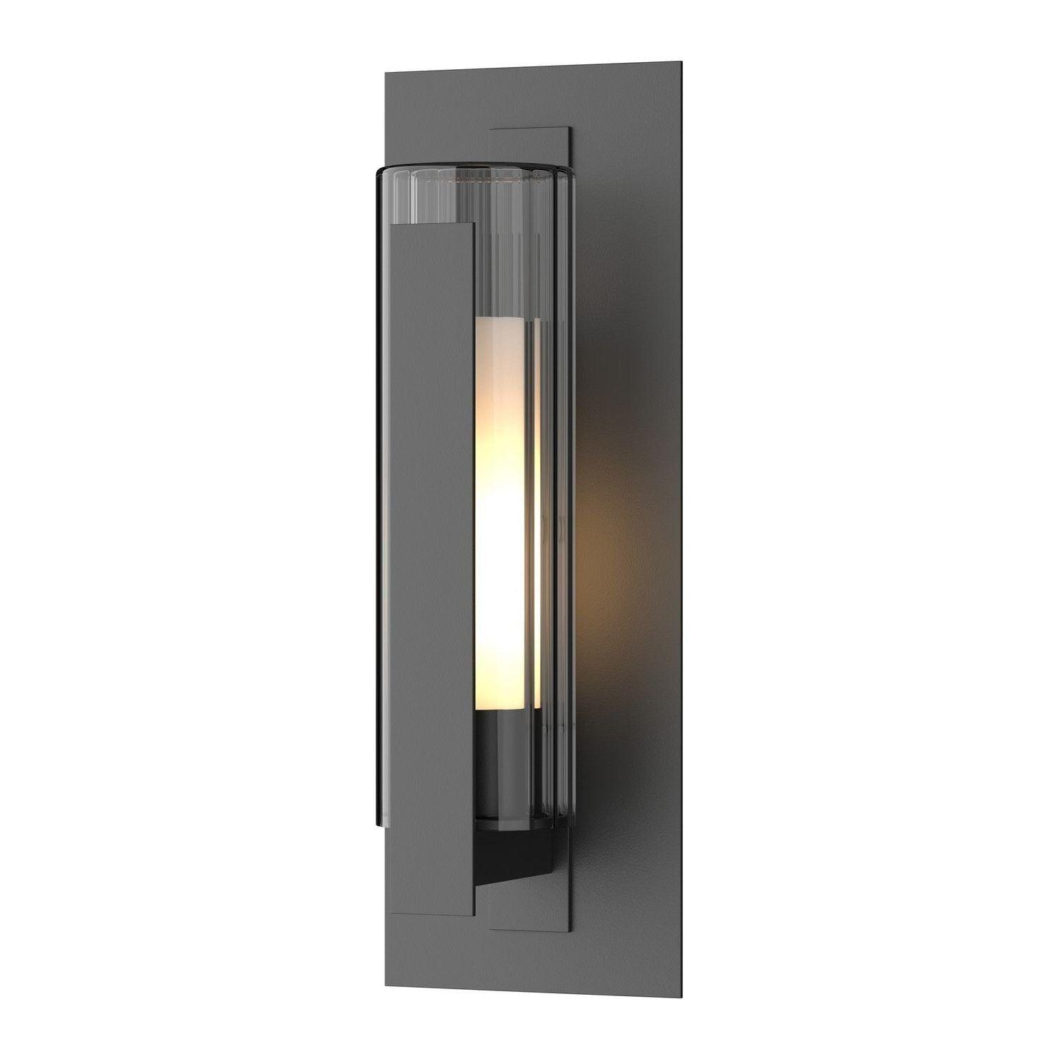 Hubbardton Forge - Vertical Bar Outdoor Wall Sconce - Fluted Glass - 307282-SKT-80-ZU0658 - Canada Light Shop