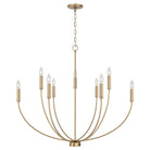 Capital Lighting - 452191AD - Nine Light Chandelier - Ansley - Aged Brass