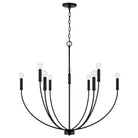 Capital Lighting - 452191MB - Nine Light Chandelier - Ansley - Matte Black