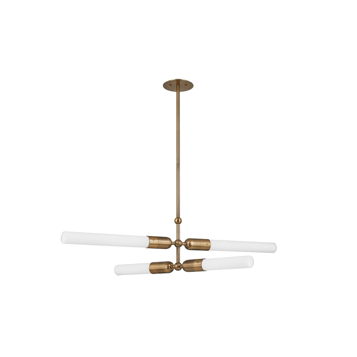 Troy Lighting Canada - F1450-PBR - Four Light Chandelier - Darby - Patina Brass
