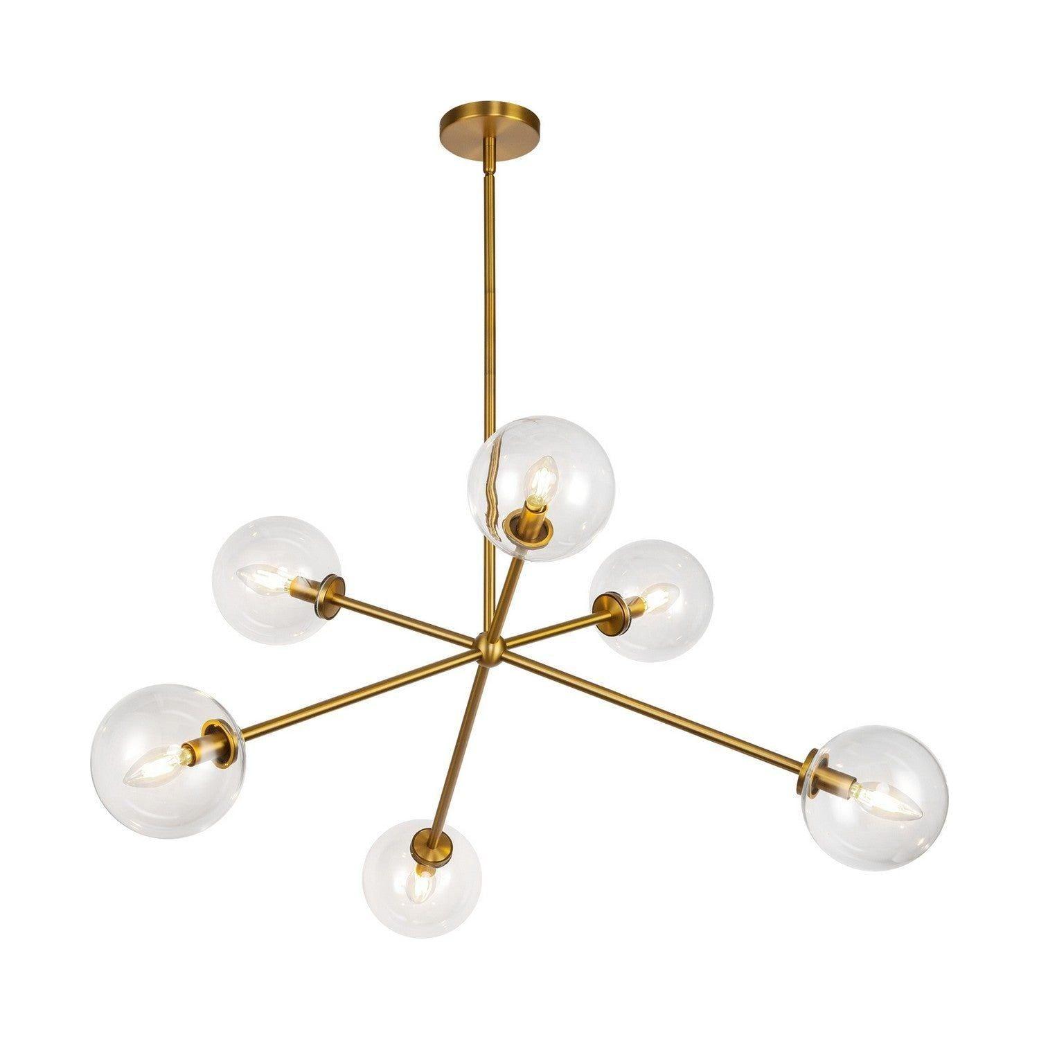 Alora Lighting - Cassia Chandelier - CH549640AGCL - Canada Light Shop