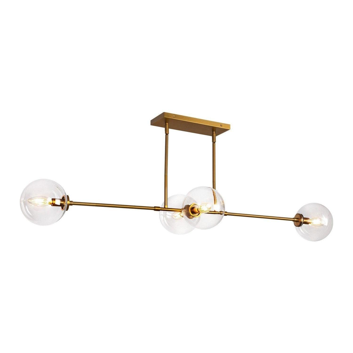 Alora Lighting - Cassia Linear Pendant - LP549448AGCL - Canada Light Shop