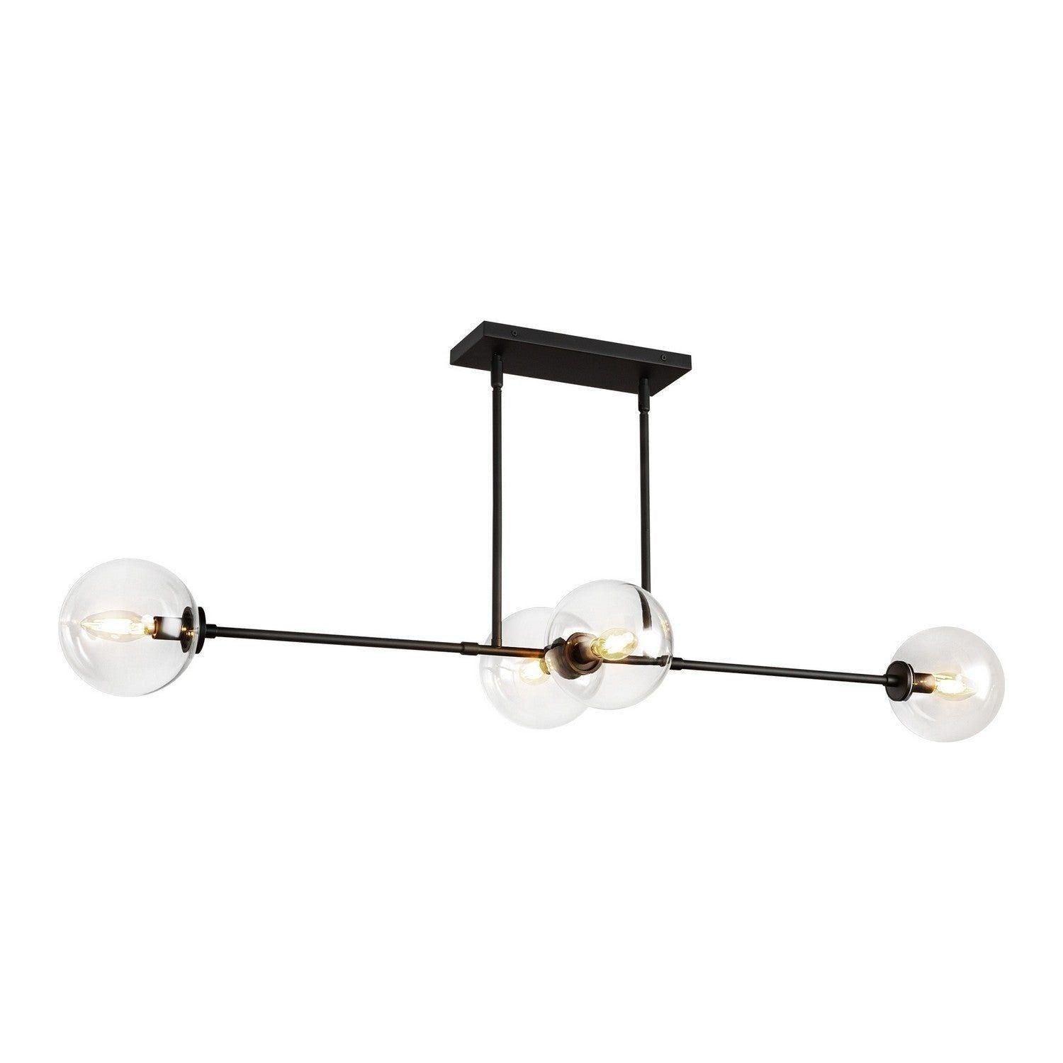 Alora Lighting - Cassia Linear Pendant - LP549448MBCL - Canada Light Shop