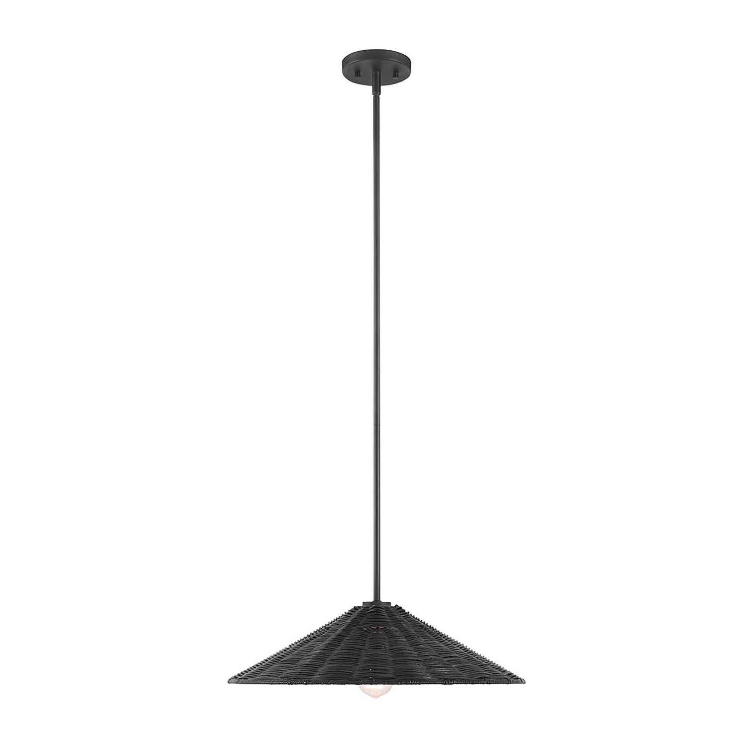 Meridian M7041MBK One Light Pendant in Matte Black