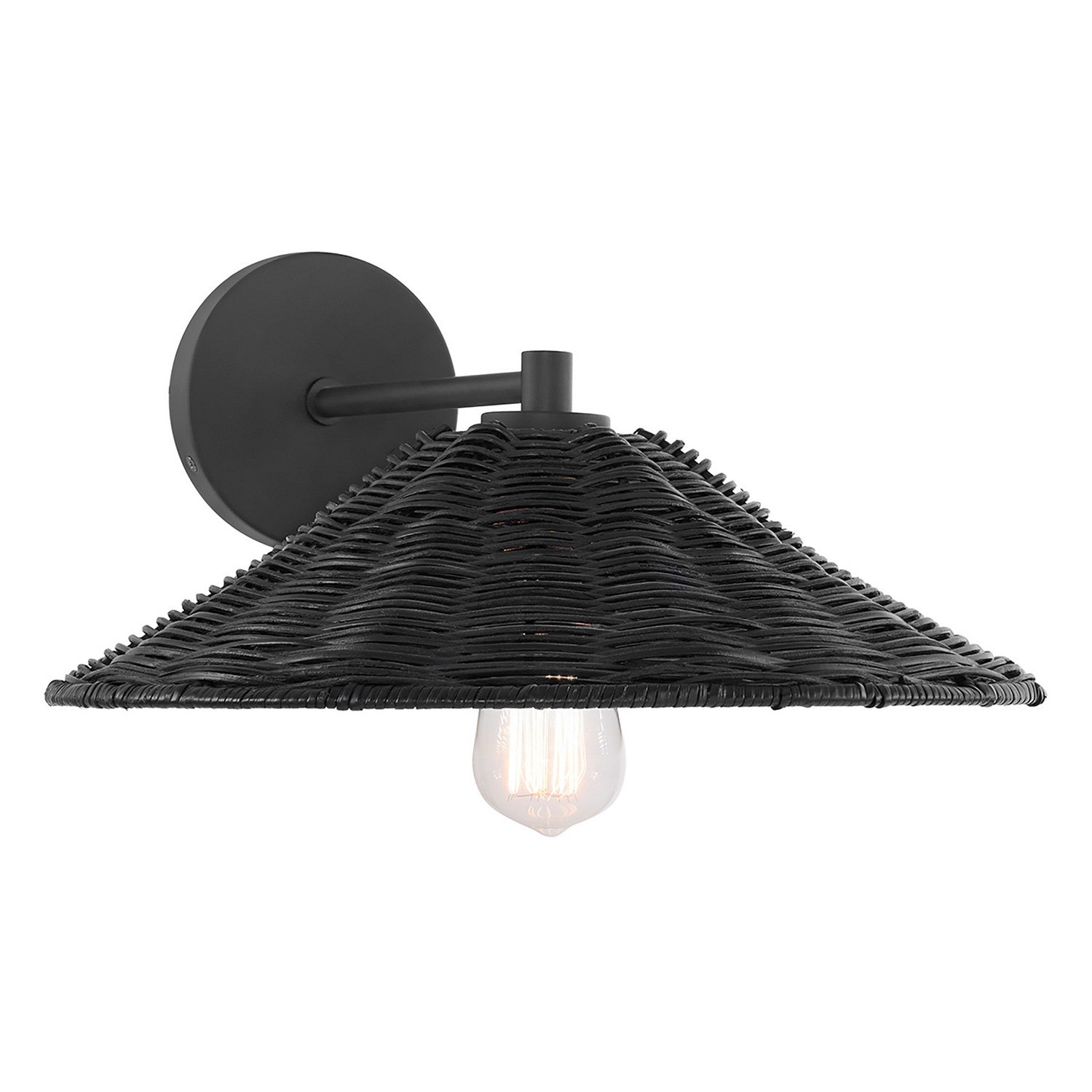 Meridian M90106MBK One Light Wall Sconce in Matte Black