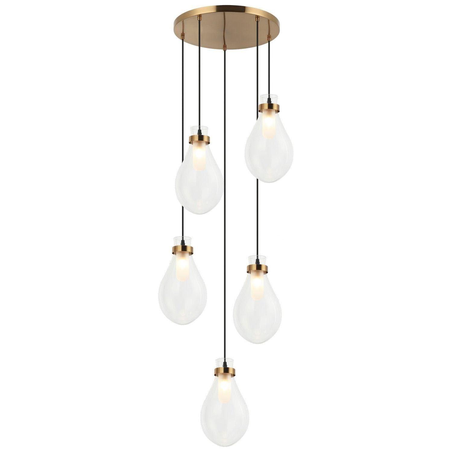 Matteo Lighting - Seranna Multi-Light Pendant - C31905AG - Canada Light Shop