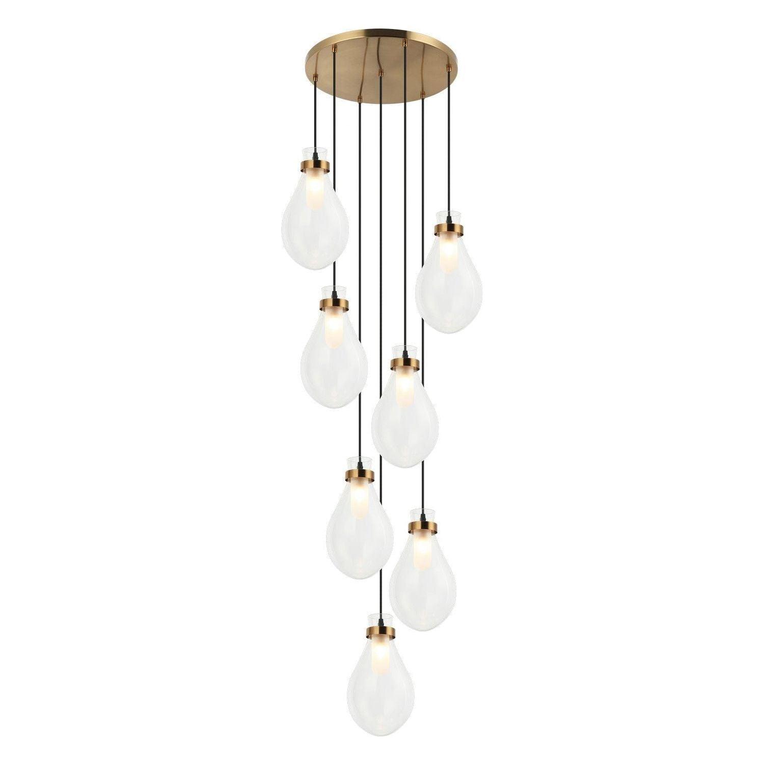 Matteo Lighting - Seranna Multi-Light Pendant - C31907AG - Canada Light Shop