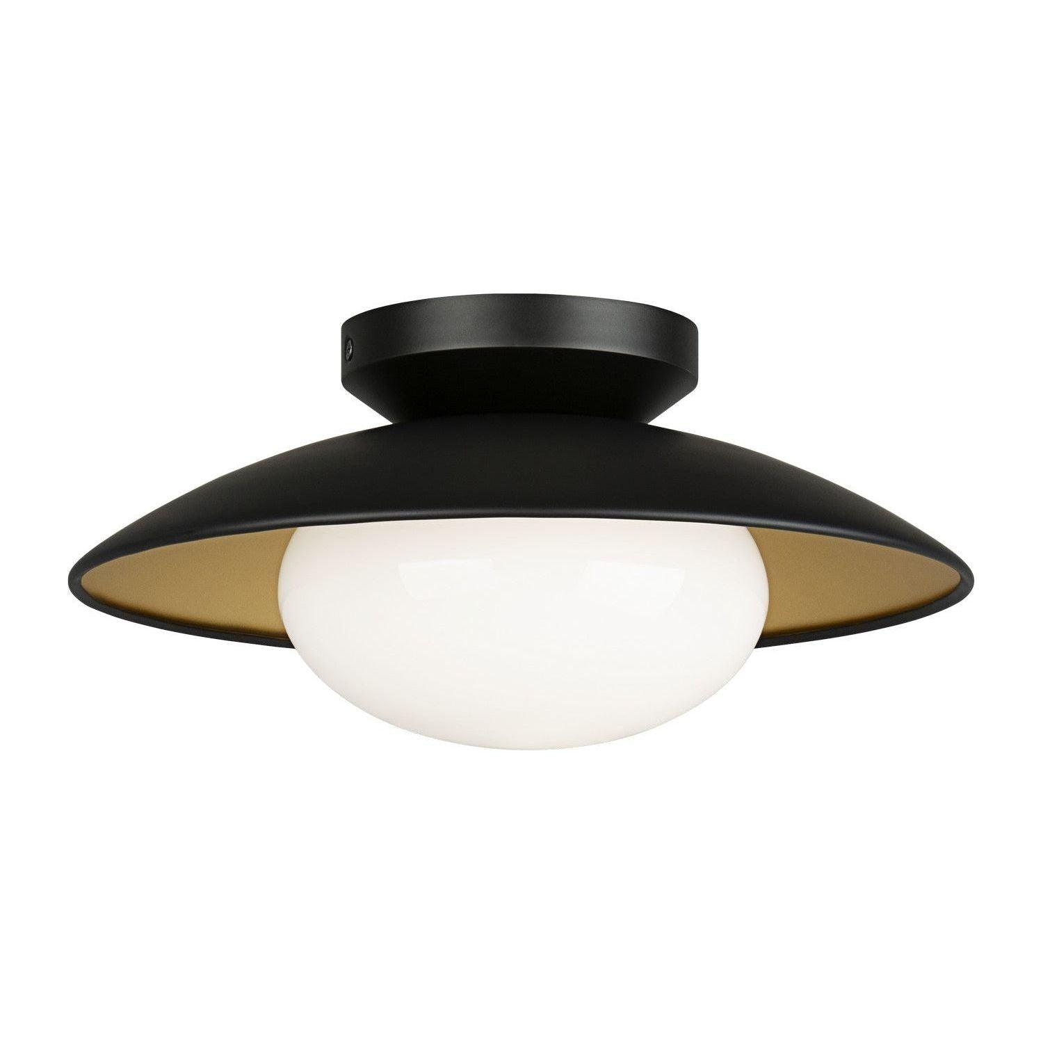 Matteo Lighting - Hatley Ceiling Mount - M13111BKOP - Canada Light Shop