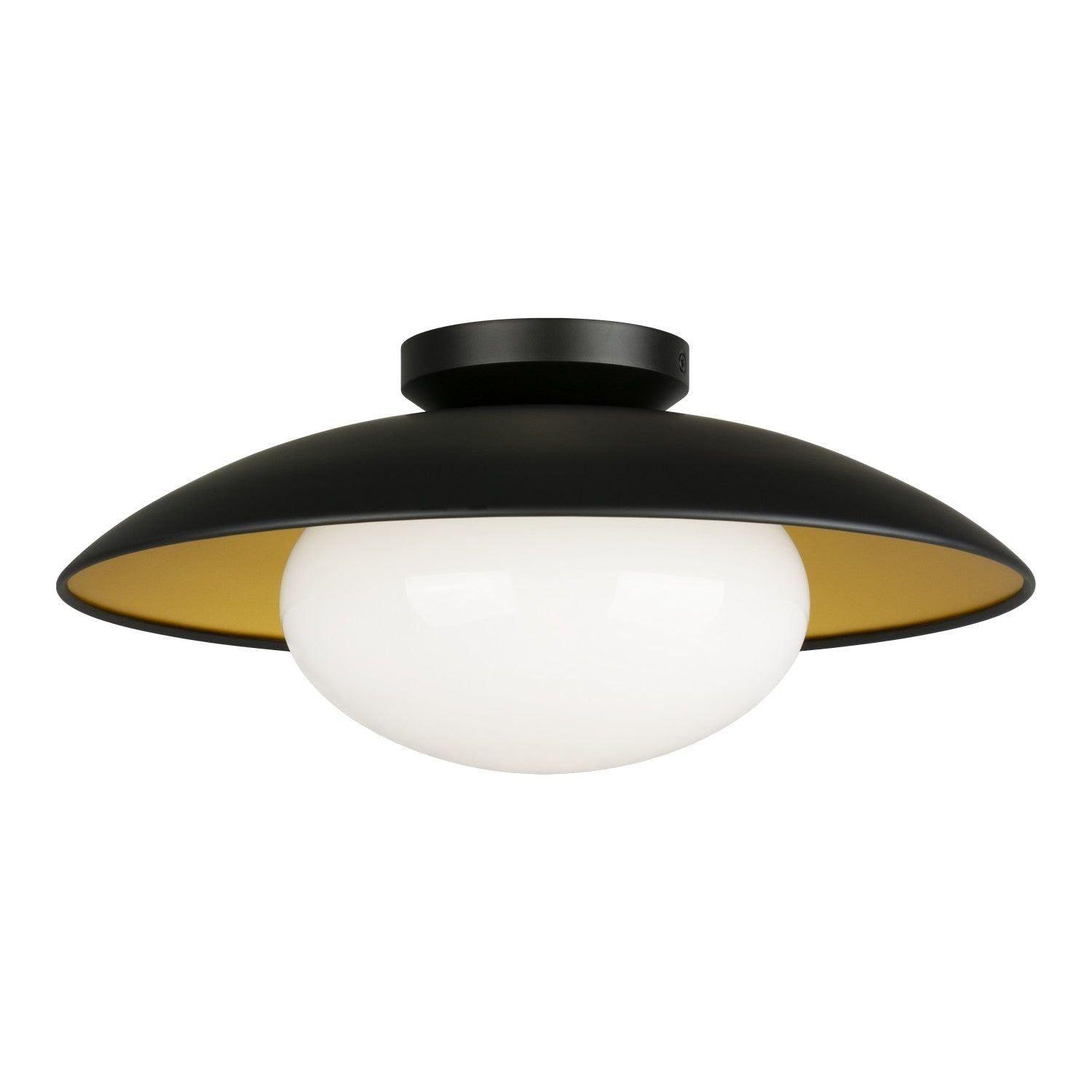 Matteo Lighting - Hatley Ceiling Mount - M13121BKOP - Canada Light Shop