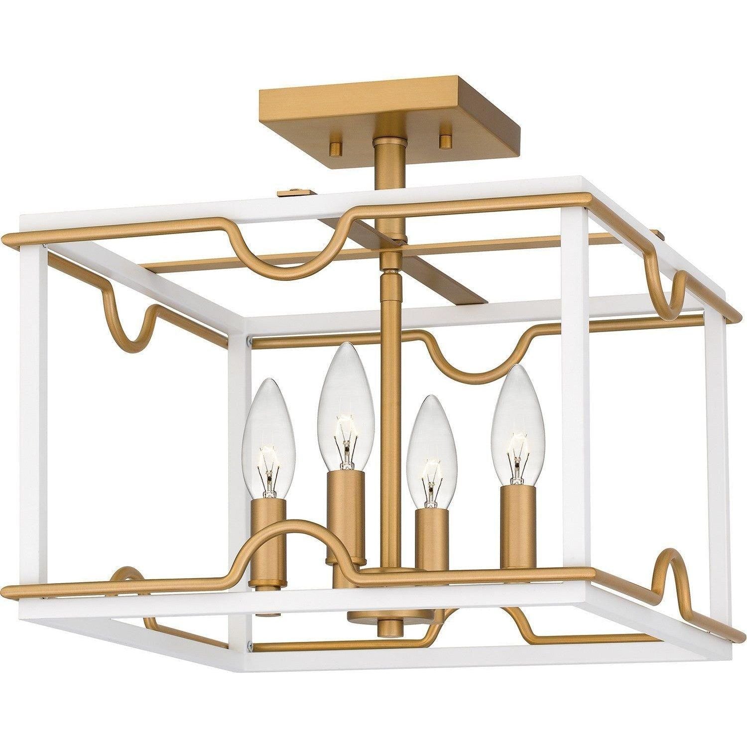 Quoizel - Brinkman Semi Flush Mount - BNK1714W - Canada Light Shop