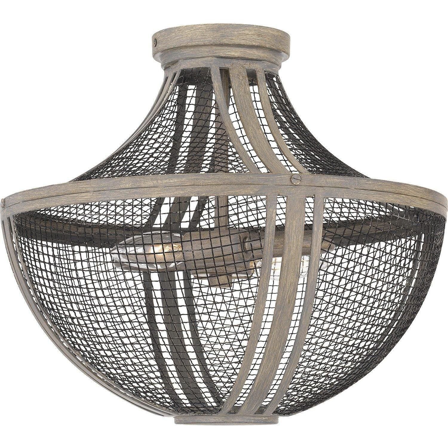 Quoizel - Hallie Semi Flush Mount - HLE1715DGW - Canada Light Shop