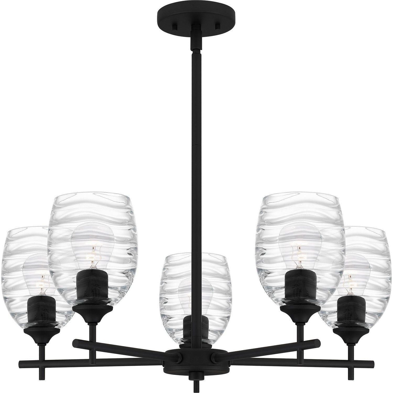 Quoizel - Lucy Chandelier - LCY5025MBK - Canada Light Shop