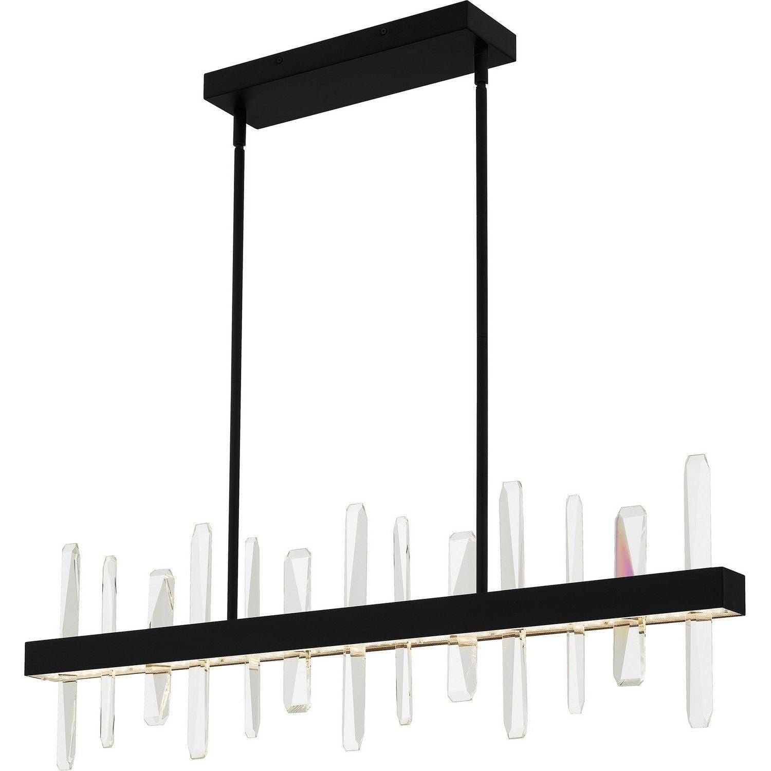 Quoizel - Regal LED Linear Chandelier - PCRGL138MBK - Canada Light Shop