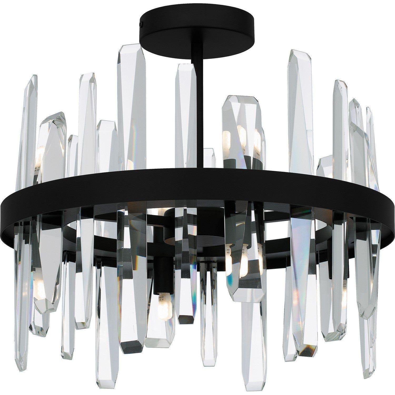 Quoizel - Regal Semi Flush Mount - PCRGL1716MBK - Canada Light Shop