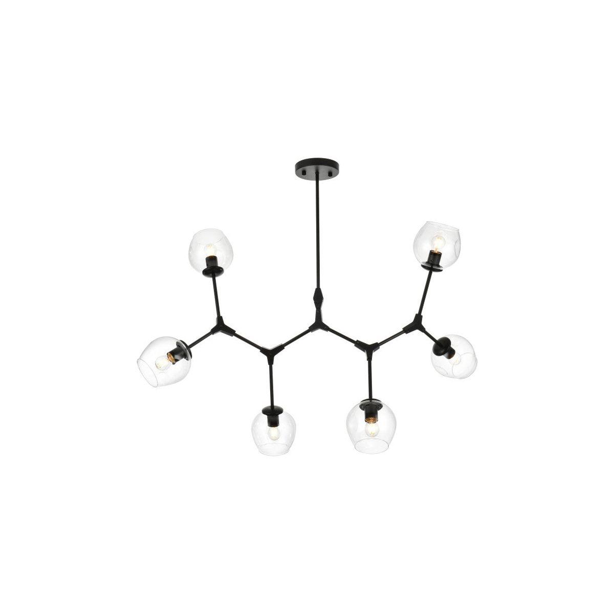Elegant Lighting - Cavoli Chandelier - 1712G49BK - Canada Light Shop