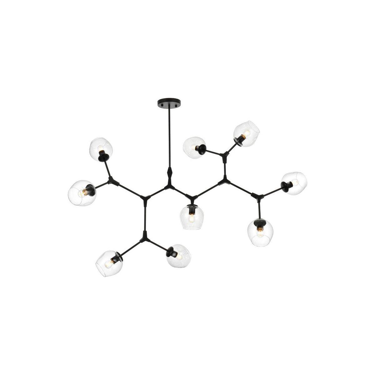 Elegant Lighting - Cavoli Chandelier - 1712G60BK - Canada Light Shop