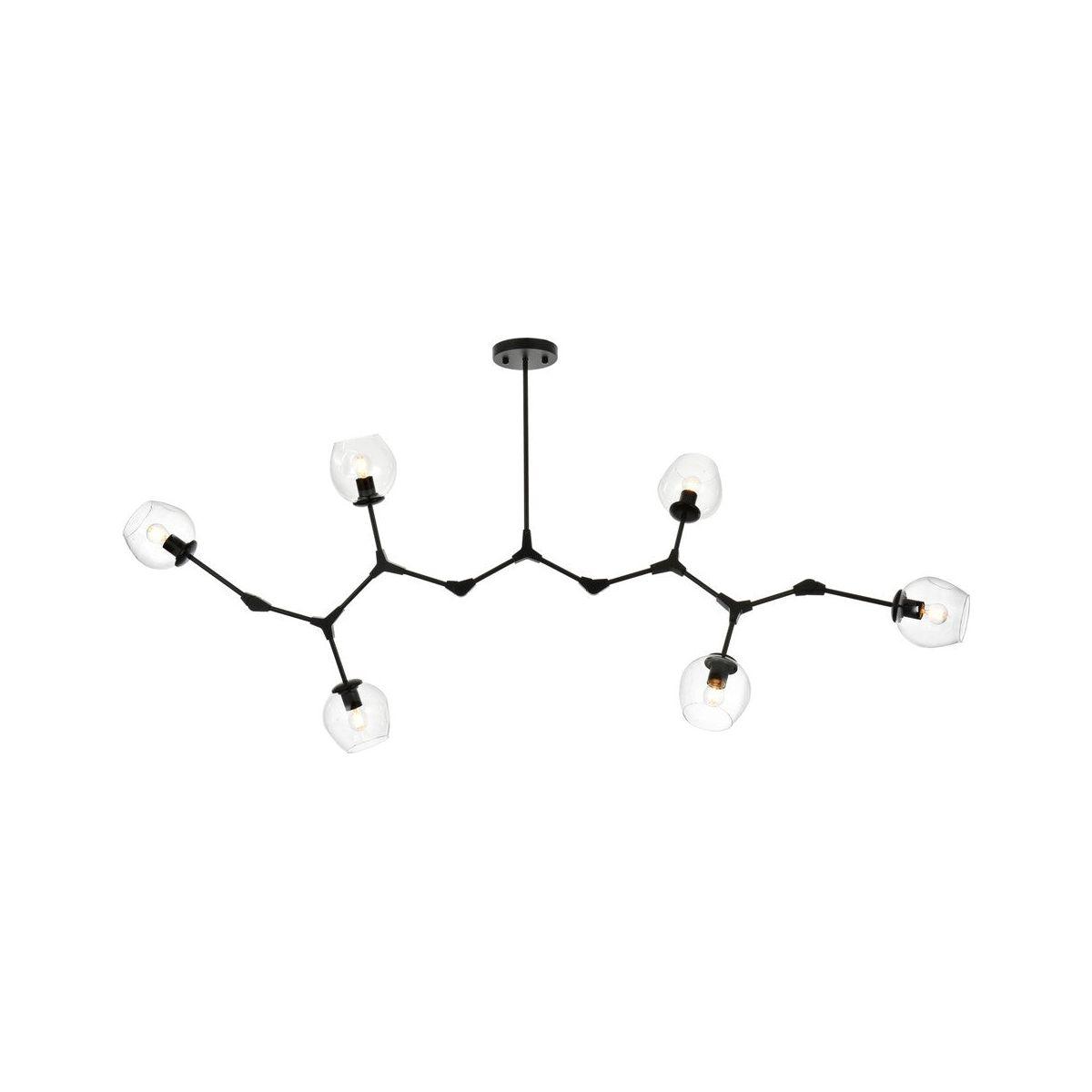 Elegant Lighting - Cavoli Chandelier - 1712G70BK - Canada Light Shop