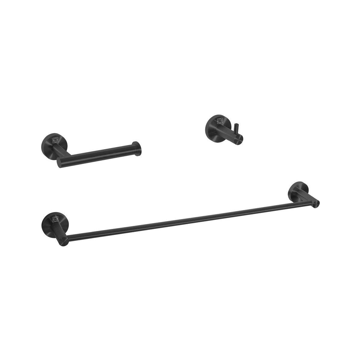 Elegant Lighting - Freya 3-Piece Bathroom Hardware Set - HWB-11S3HMBK - Canada Light Shop