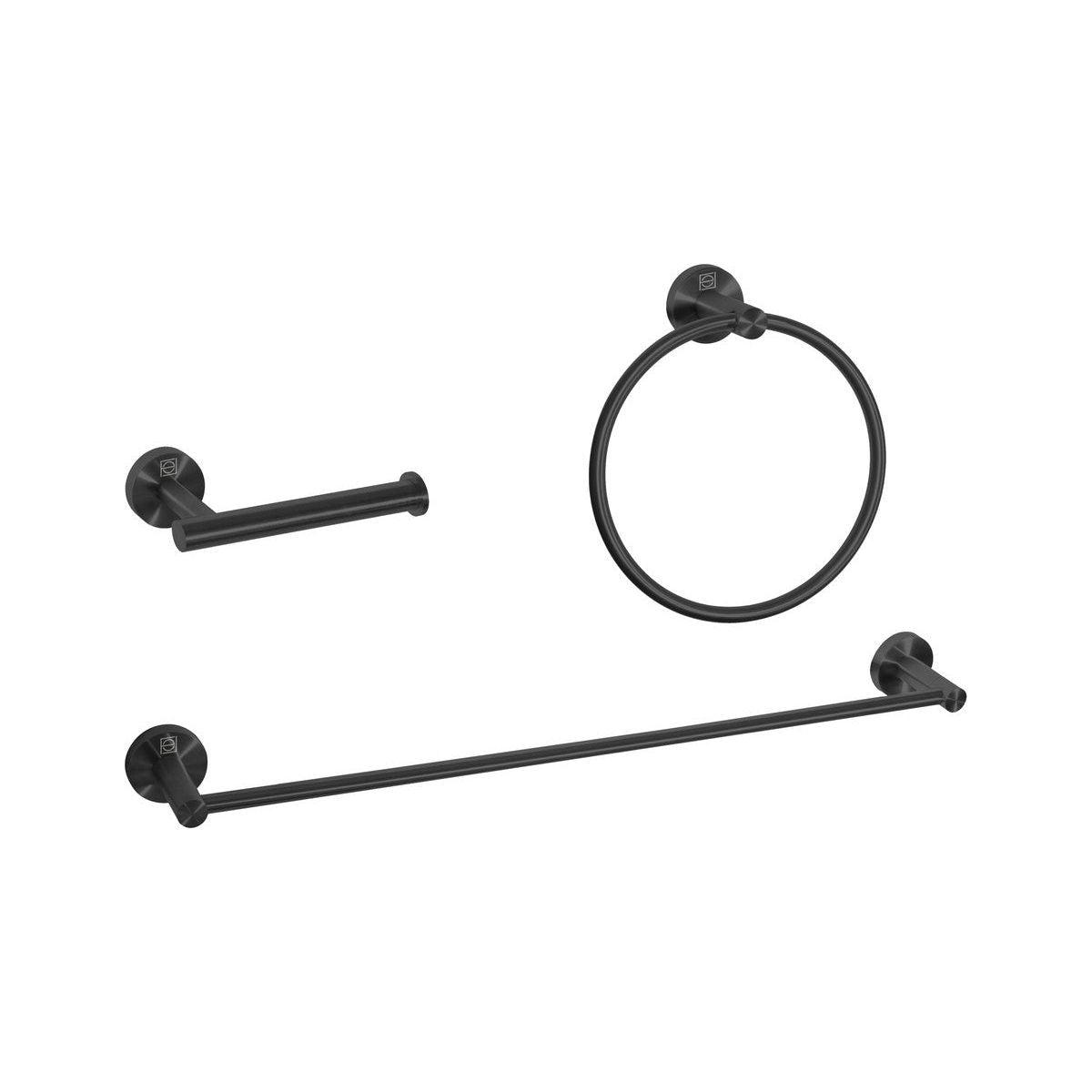 Elegant Lighting - Alma 3-Piece Bathroom Hardware Set - HWB-11S3RMBK - Canada Light Shop