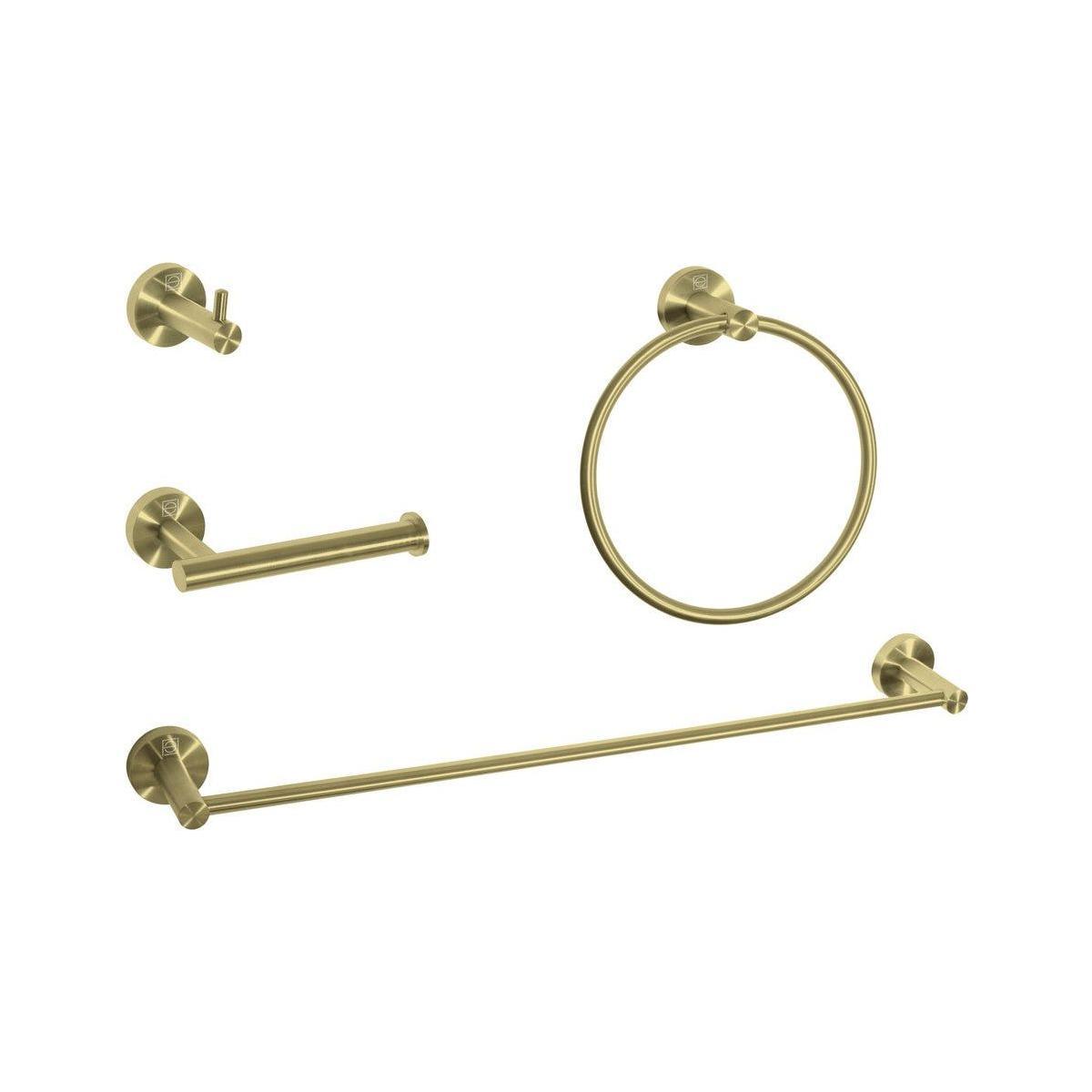 Elegant Lighting - Freya 4-Piece Bathroom Hardware Set - HWB-11S4BGD - Canada Light Shop