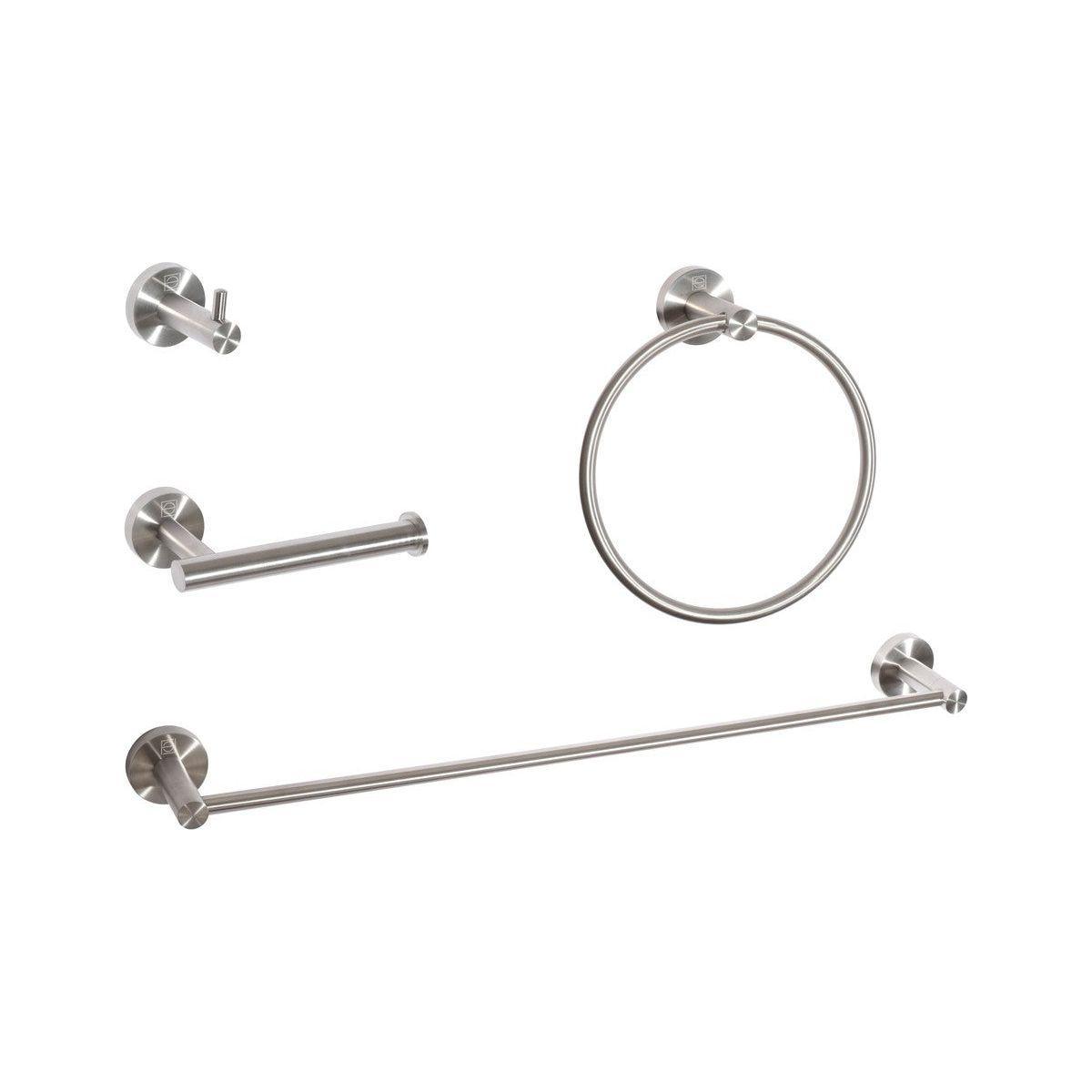 Elegant Lighting - Freya 4-Piece Bathroom Hardware Set - HWB-11S4BNK - Canada Light Shop