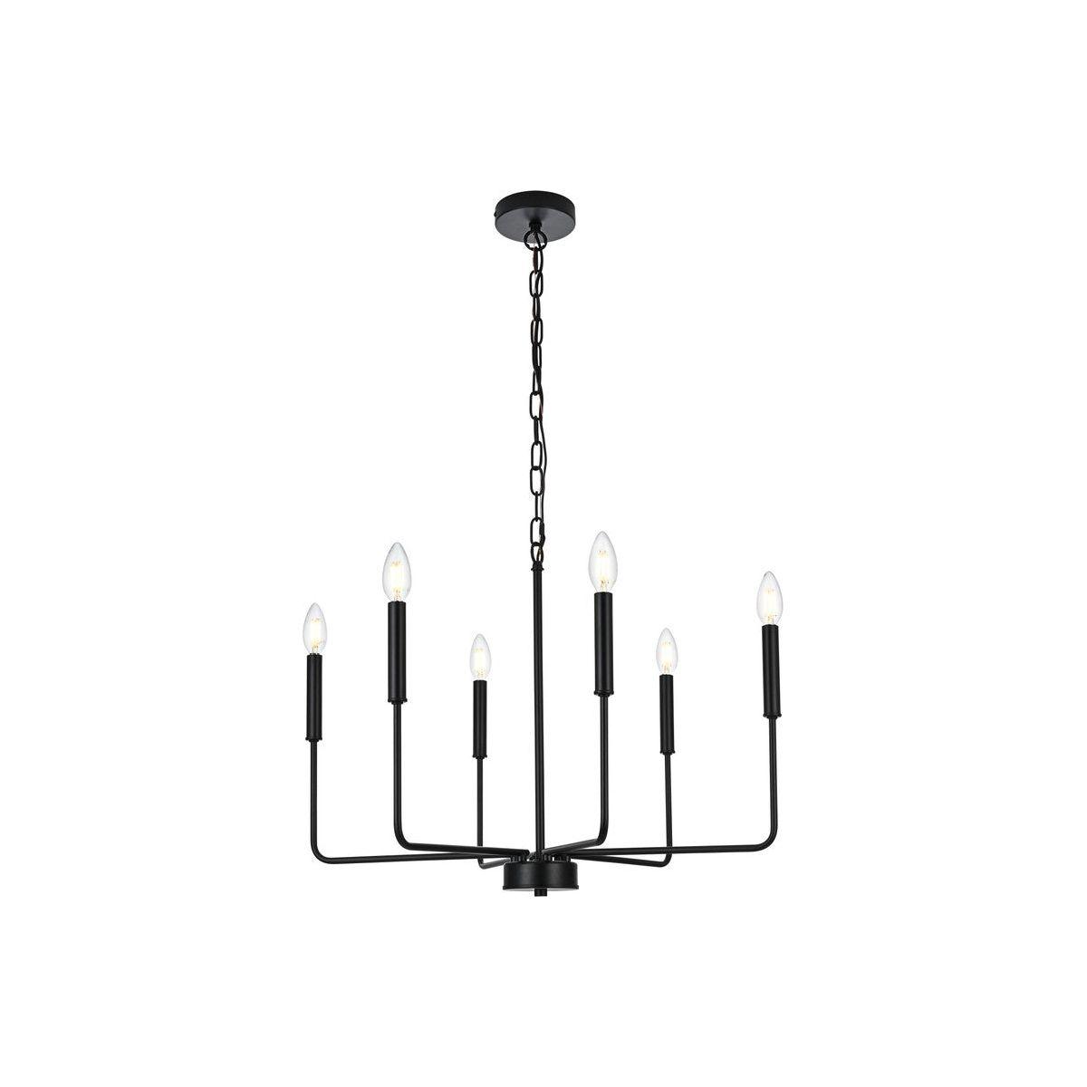 Elegant Lighting - Willa Pendant - LD740D26BK - Canada Light Shop