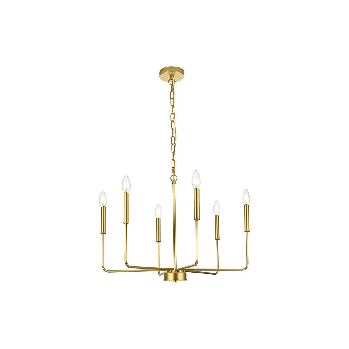 Elegant Lighting - Willa Pendant - LD740D26BRA - Canada Light Shop