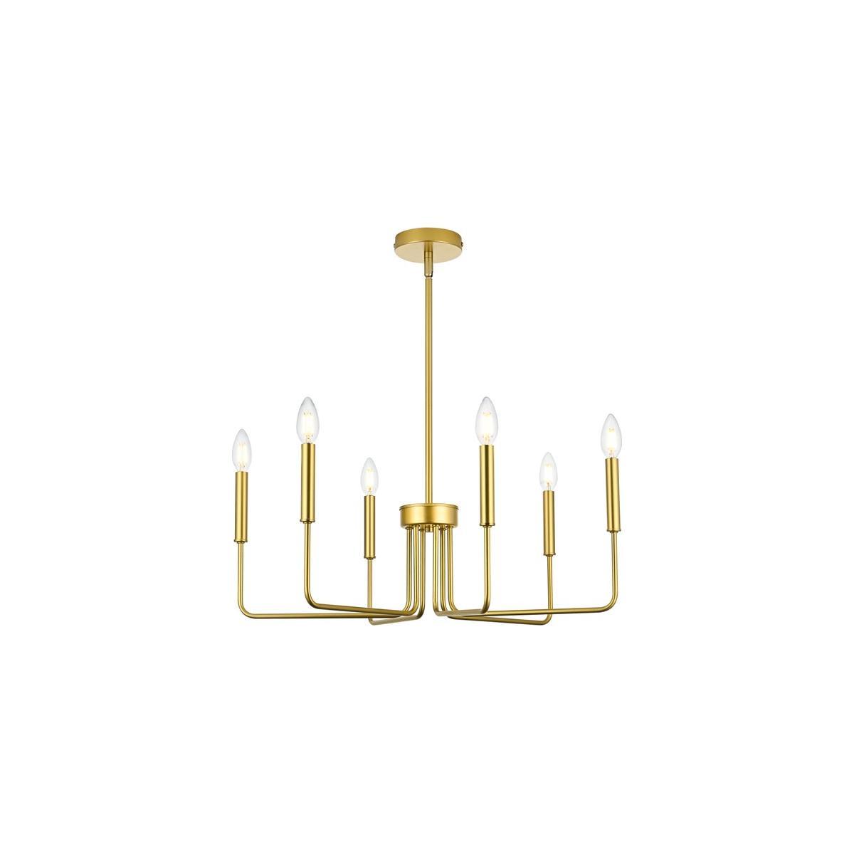 Elegant Lighting - Willa Pendant - LD742D26BRA - Canada Light Shop