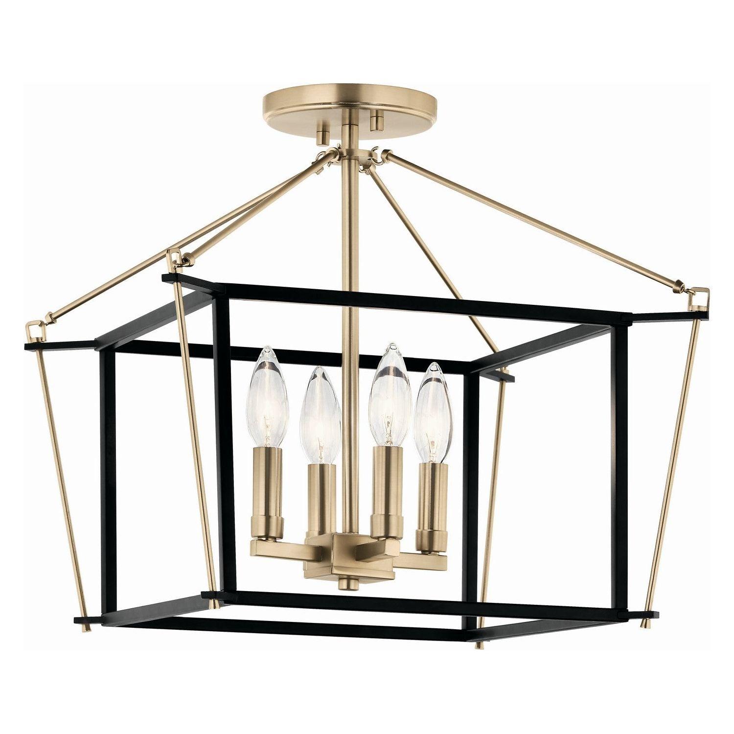 Kichler - Eisley Semi Flush Mount - 52633CPZ - Canada Light Shop