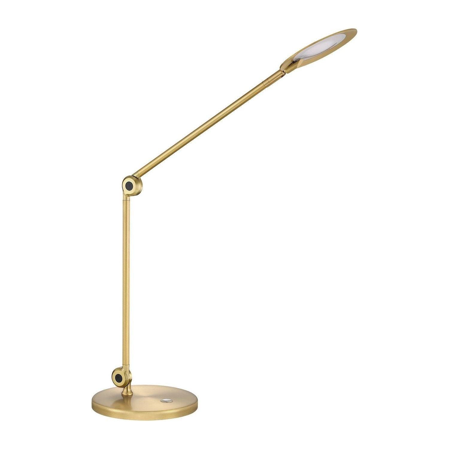 Kendal Lighting - Ican LED Desk Lamp - PTL6901-BRS - Canada Light Shop