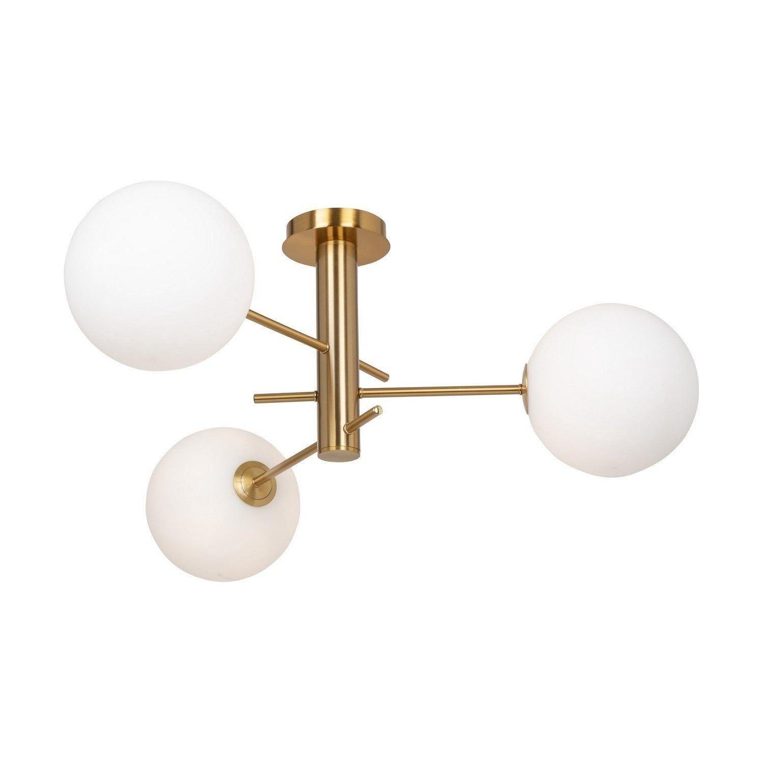 Artcraft Lighting - Aurelia Semi-Flush Mount - AC11763BR - Canada Light Shop