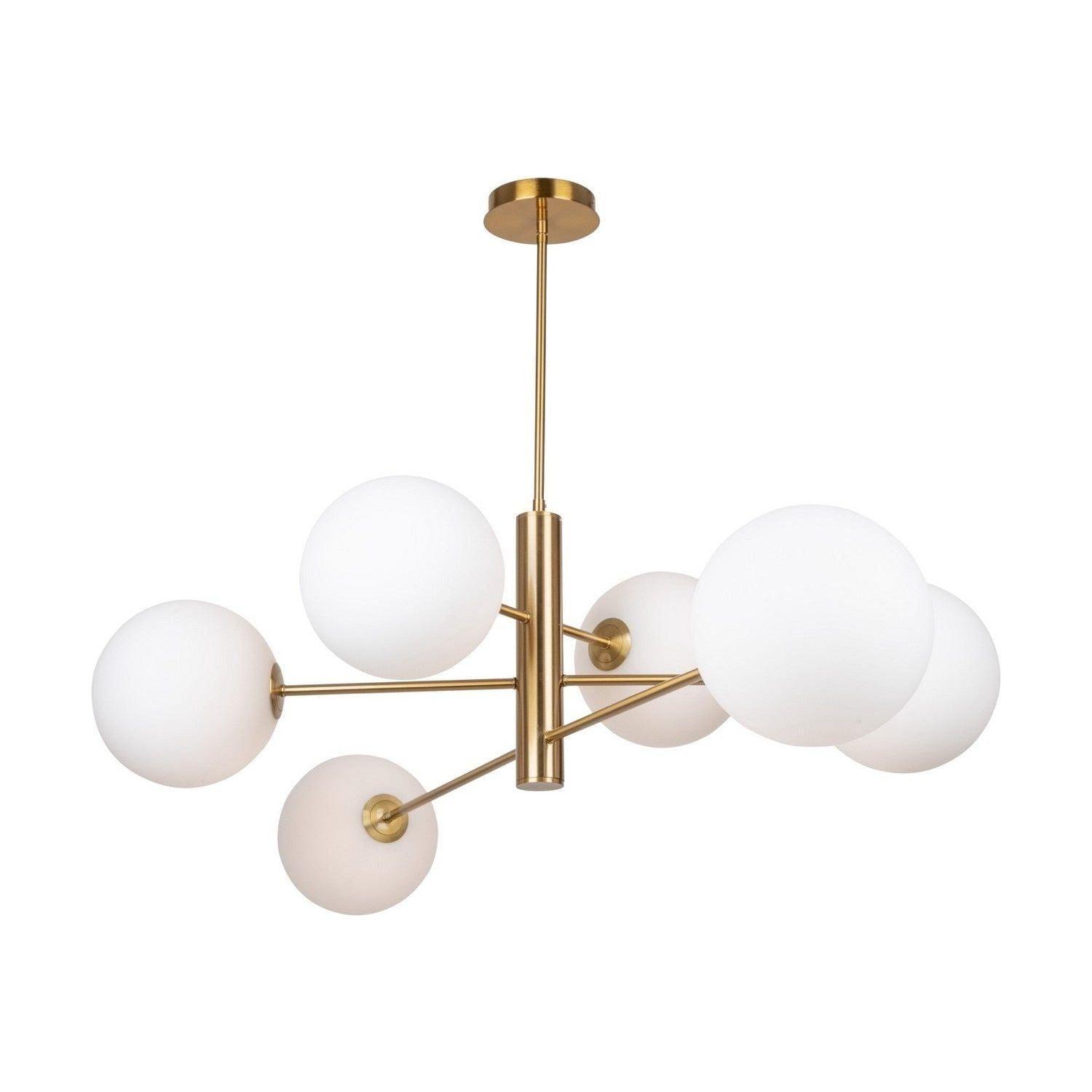 Artcraft Lighting - Aurelia Short Chandelier - AC11766BR - Canada Light Shop