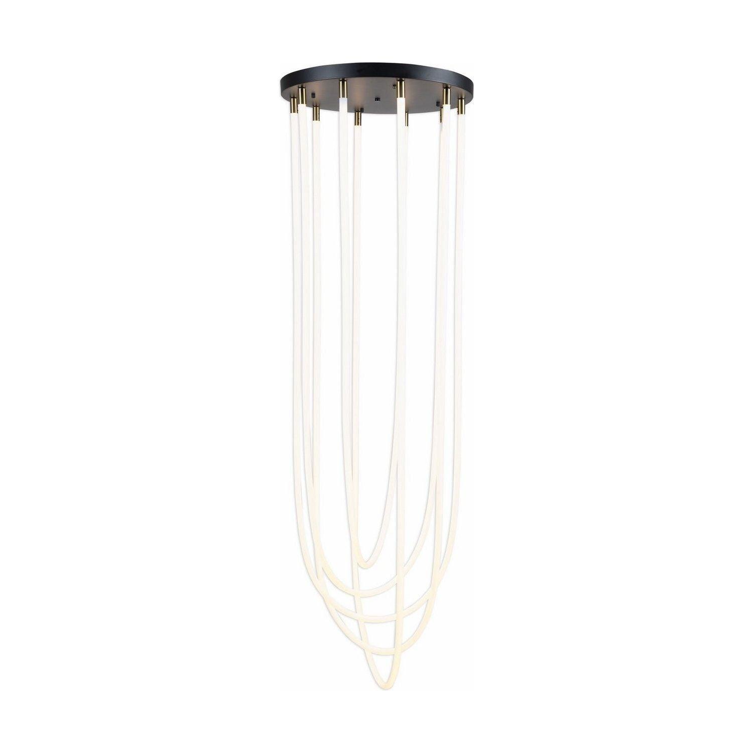 Artcraft Lighting - Cascata LED Foyer Chandelier - AC6812BK - Canada Light Shop