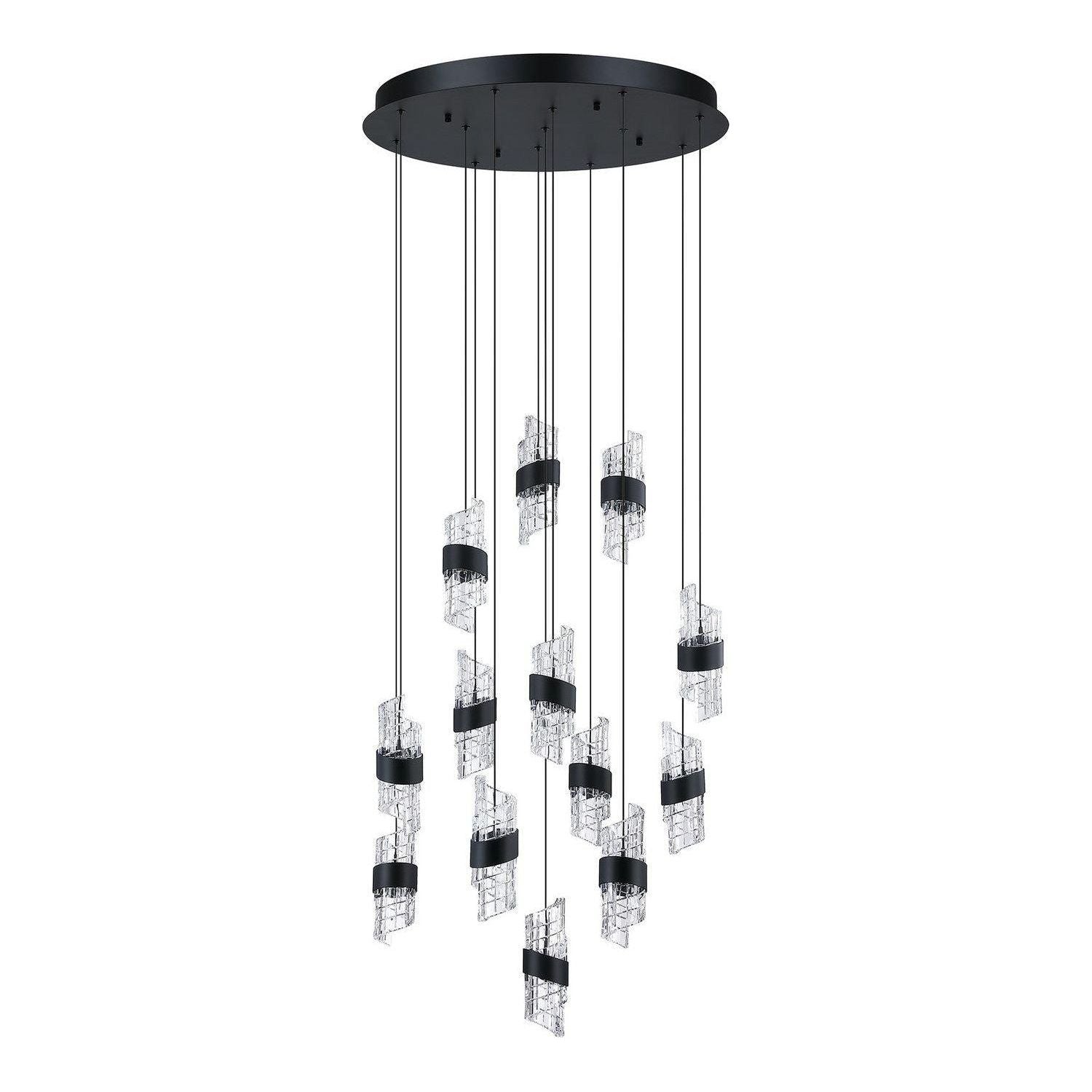 Kendal Lighting - Silhouettes LED Pendant Pan - PF265-13LPA-BLK - Canada Light Shop