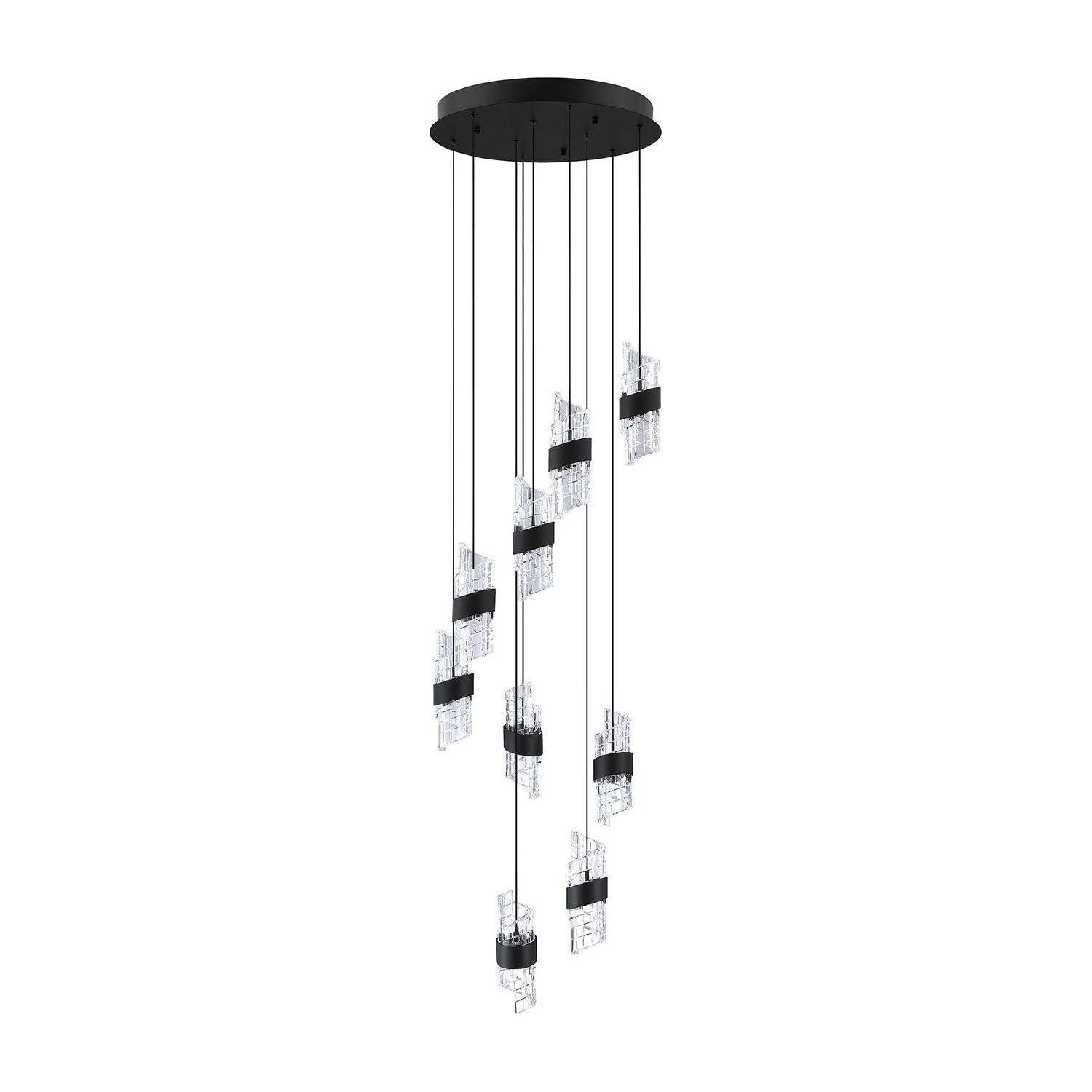 Kendal Lighting - Silhouettes LED Pendant Pan - PF265-9LPA-BLK - Canada Light Shop