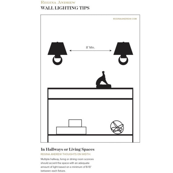 Regina Andrew 15-1057NB Redford Picture Light in Natural Brass Dimensions