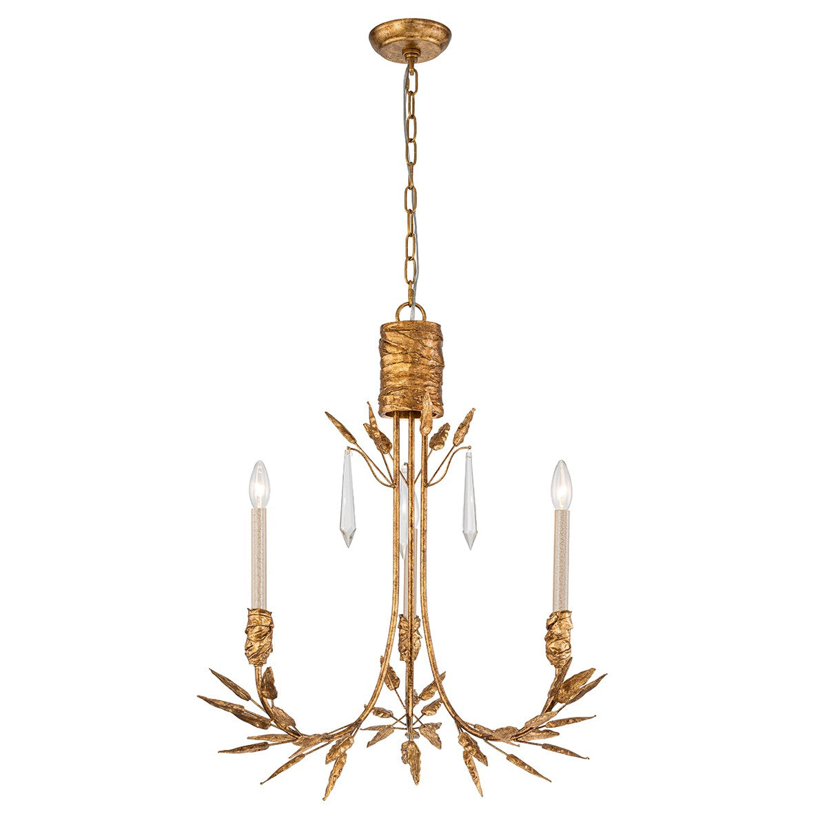 Lucas + McKearn - Palm d'Or Chandelier - CH7407G-3 - Canada Light Shop