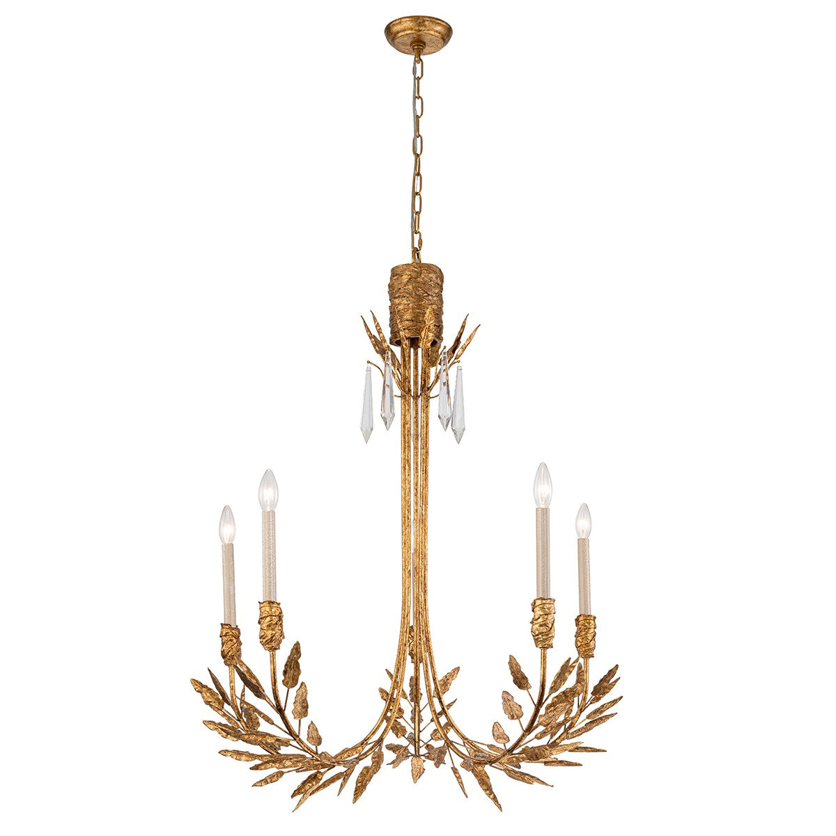 Lucas + McKearn - Palm d'Or Chandelier - CH7407G-5 - Canada Light Shop