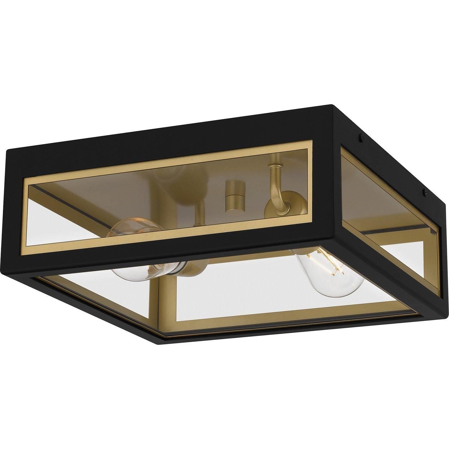 Quoizel - Bourbon Outdoor Flush Mount - BBN1612MBK - Canada Light Shop