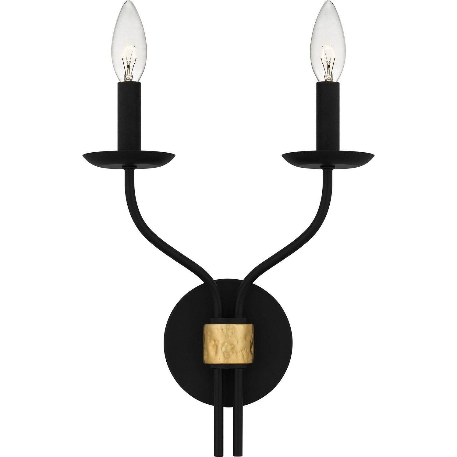 Quoizel - Margaret Wall Sconce - MAG8711MBK - Canada Light Shop