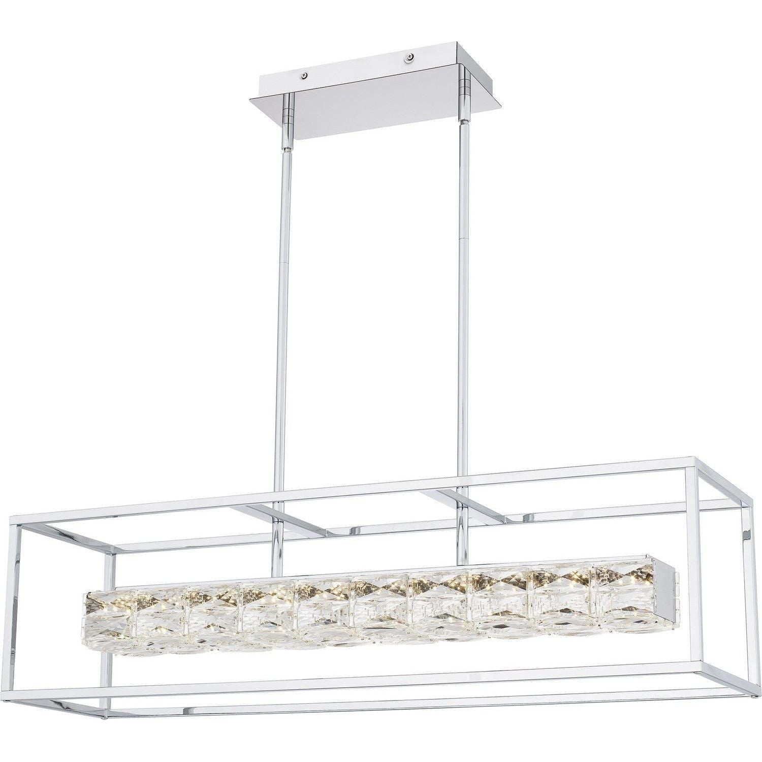 Quoizel - Dazzle LED Linear Chandelier - PCDZ136C - Canada Light Shop