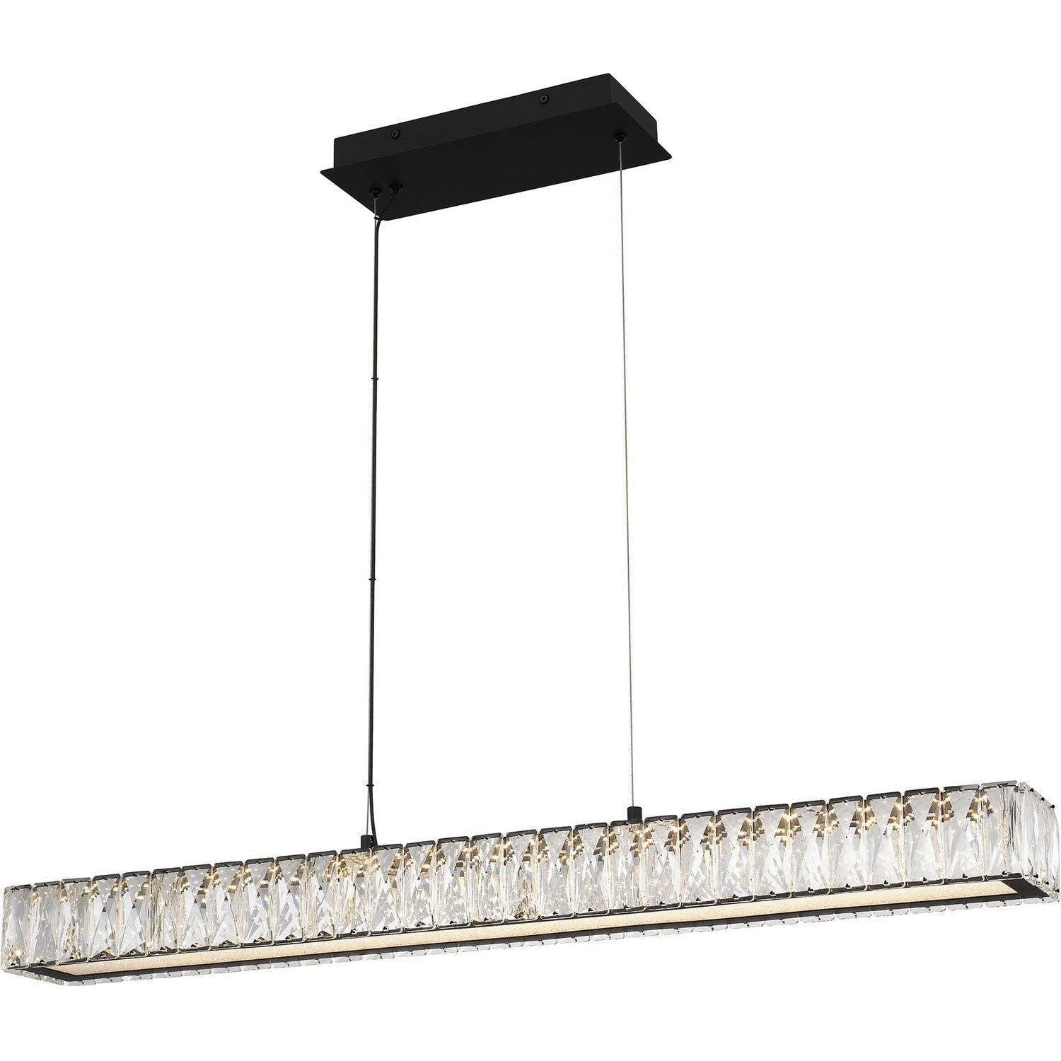 Quoizel - Reese LED Linear Chandelier - PCRES137MBK - Canada Light Shop