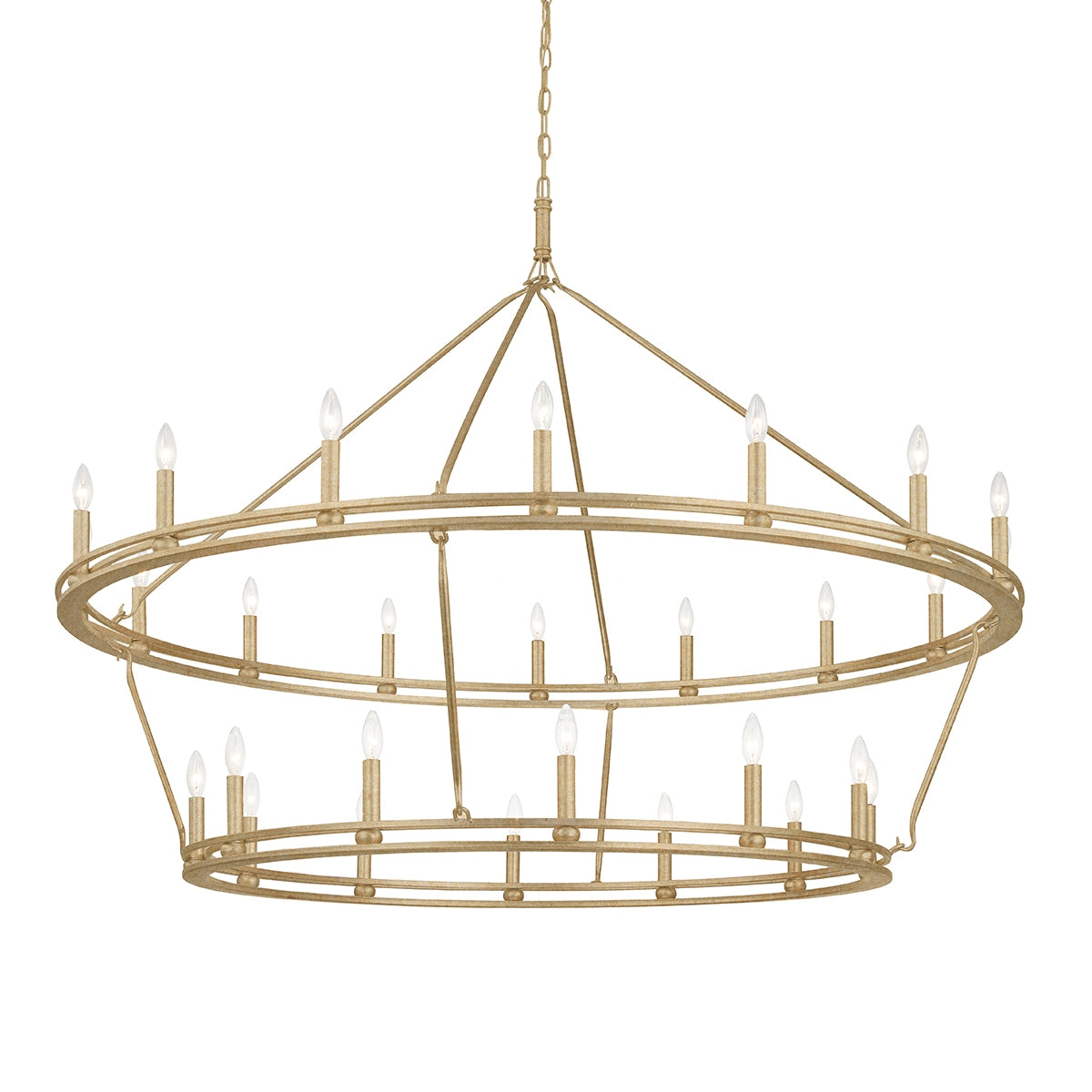Troy Lighting Canada - F6245-CPL - 28 Light Chandelier - Sutton - Champagne Leaf
