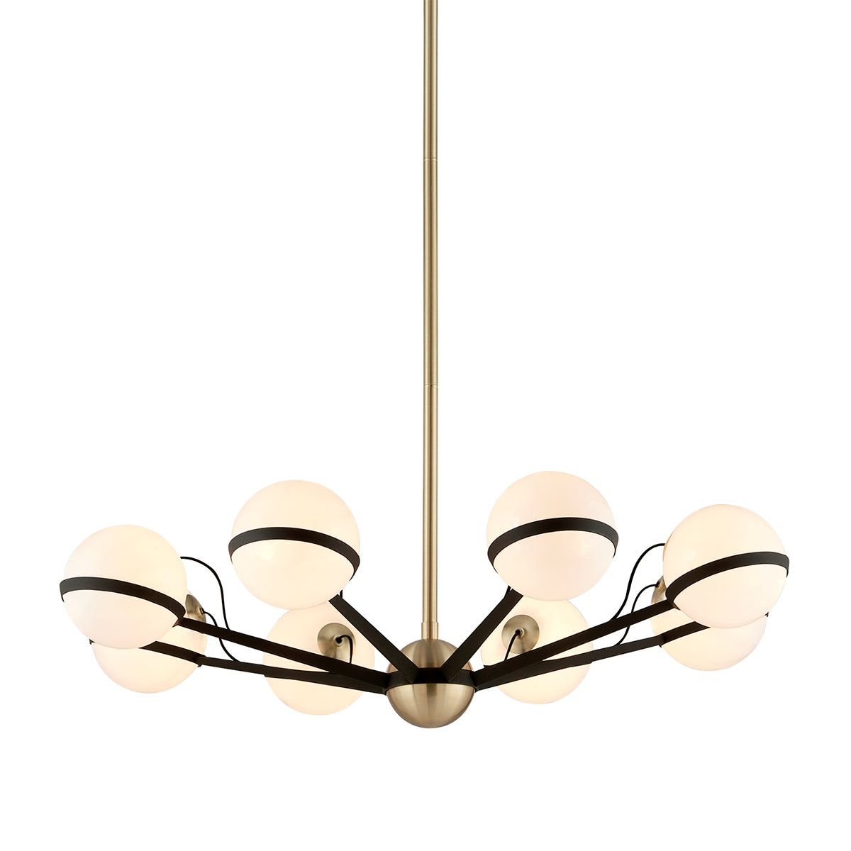 Troy Lighting Canada - F5304-TBZ/BBA - Eight Light Chandelier - Ace - Textured Bronze Brushed Brass