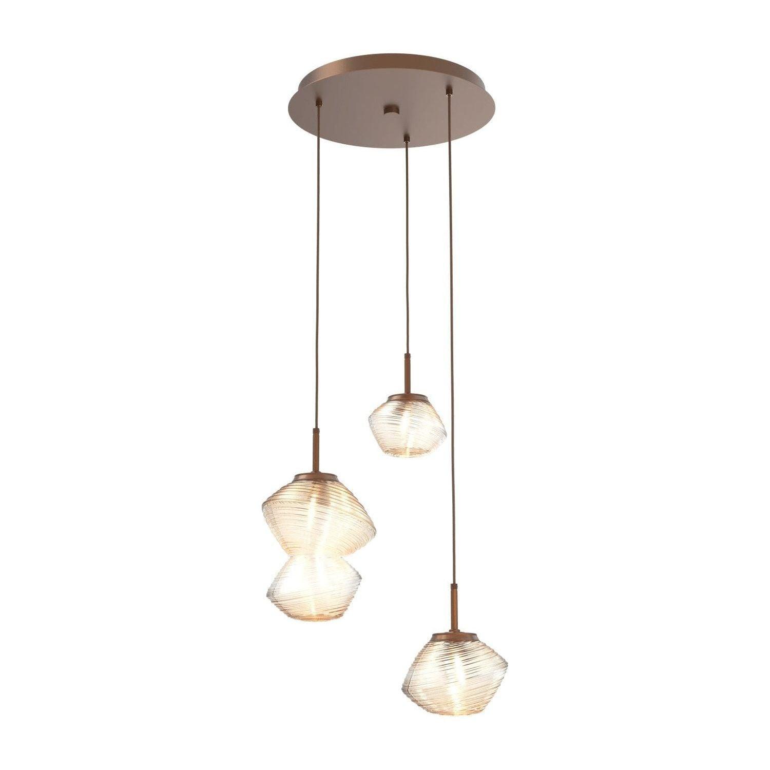 Hammerton Studio - Mesa 3 Light Multi-Light Pendant - CHB0089-03-BB-A-C01-L1 - Canada Light Shop