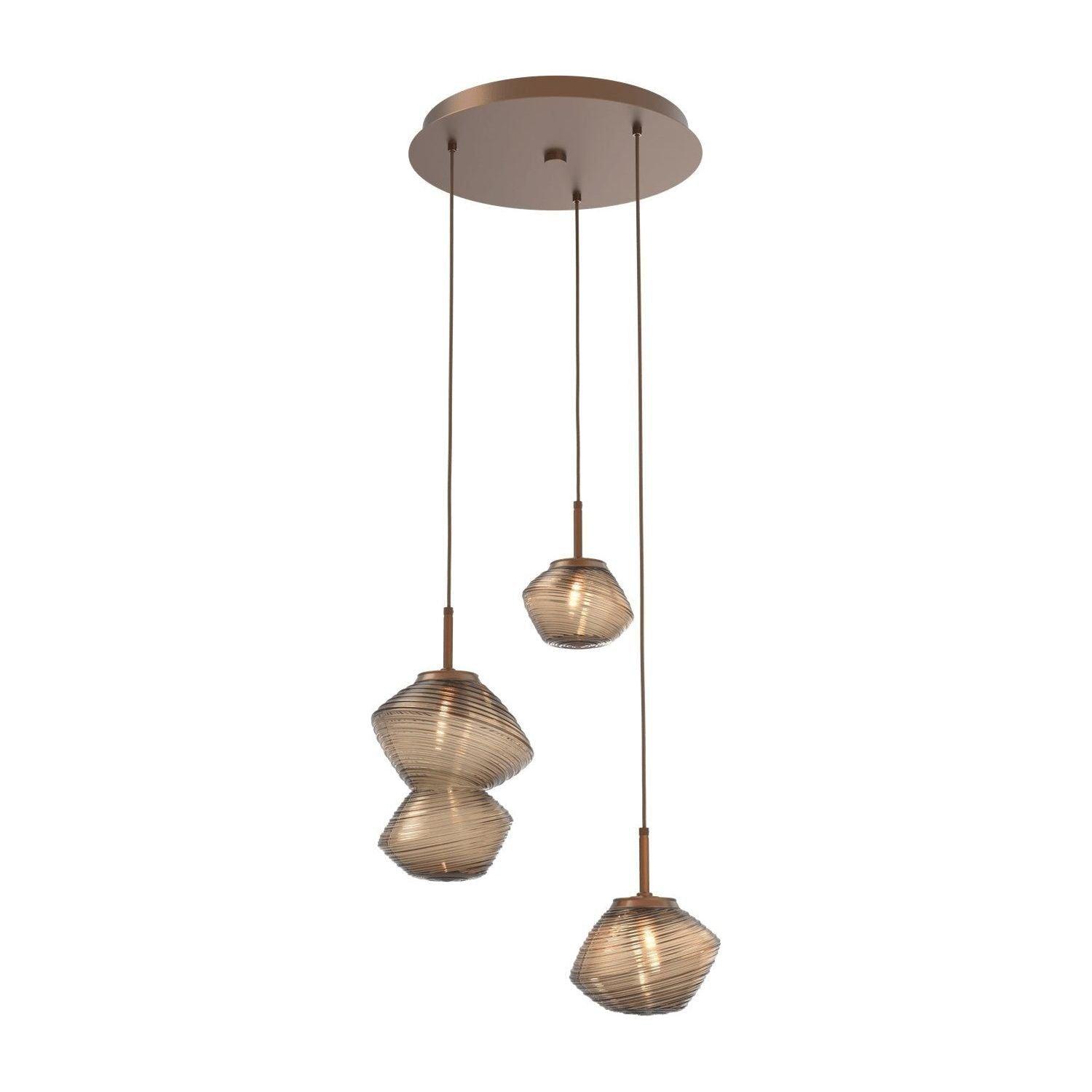 Hammerton Studio - Mesa 3 Light Multi-Light Pendant - CHB0089-03-BB-B-C01-L1 - Canada Light Shop