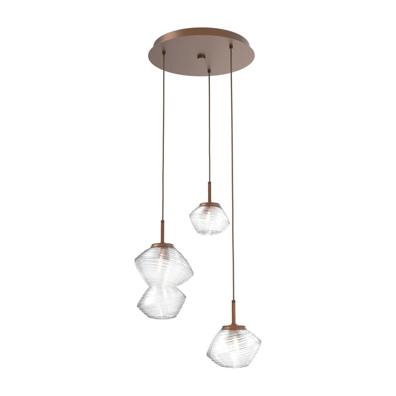 Hammerton Studio - Mesa 3 Light Multi-Light Pendant - CHB0089-03-BB-C-C01-L3 - Canada Light Shop